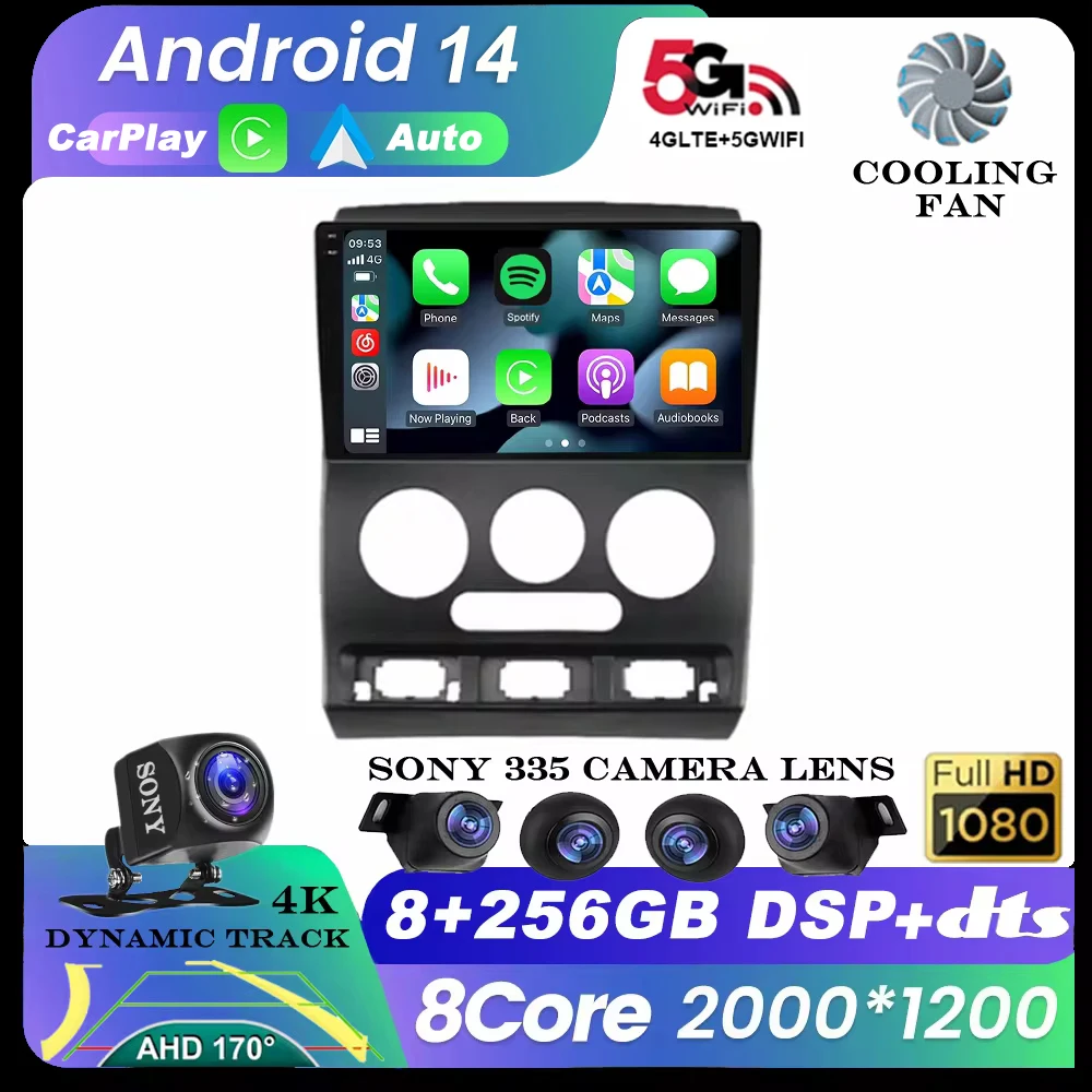 

Android 14 Car Radio For KIA RIO 2002 - 2005 Multimedia Video Player Navigation GPS 4G WIFI Head Unit Stereo Apple Carplay BT