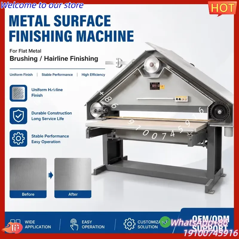 2026Hot Multifunctional Metal Sheet Grinding & Polishing Machine Large Width Belt Finisher for Versatile Metal Plate Surface