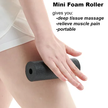 Mini rolo de espuma de alta densidade epp massagem yoga rolo alívio da dor fitness ginásio exercício rolo relaxante muscular