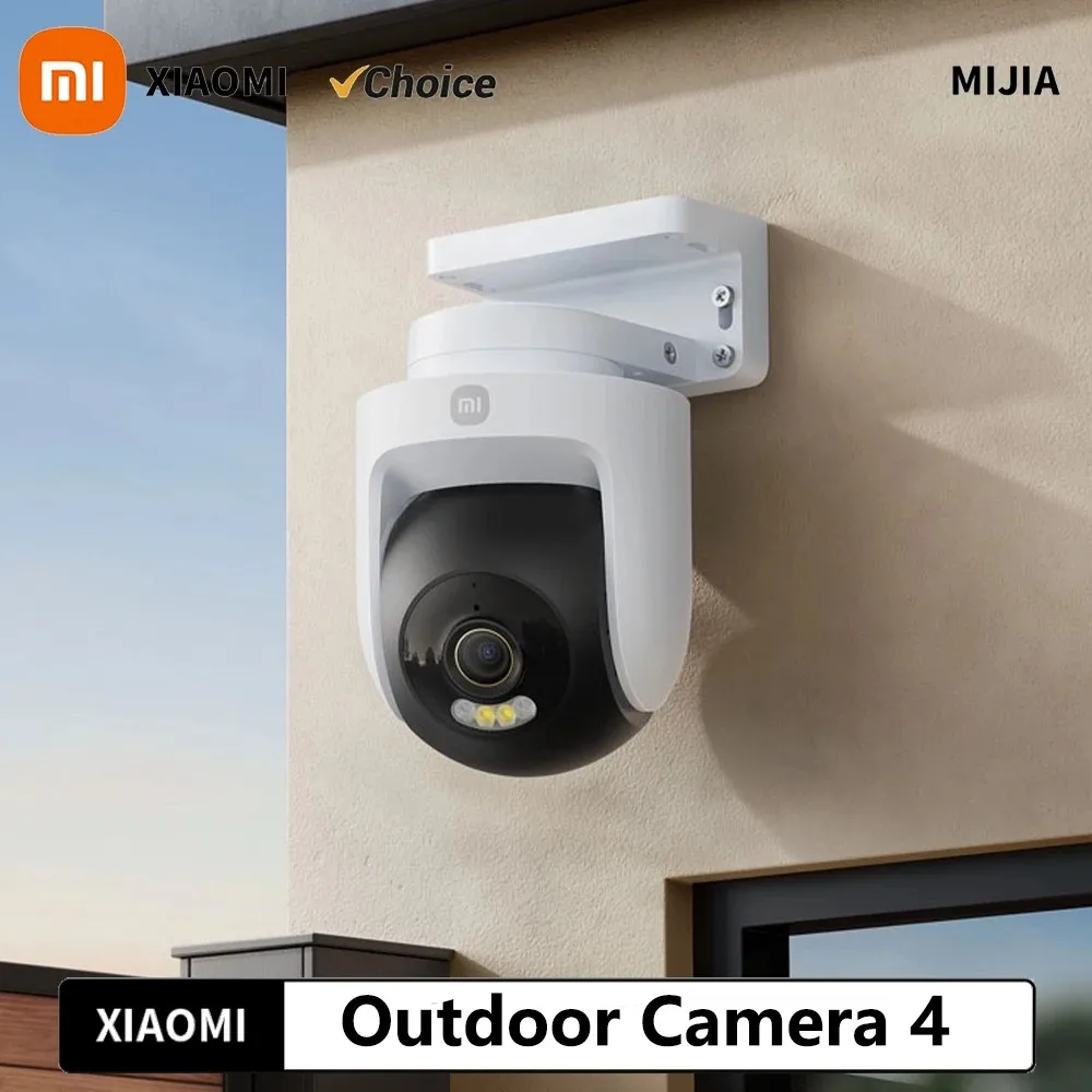 Xiaomi Outdoor Camera 4 Wi-Fi Security Camera 4K 8MP Full-Color Night Vision Human Vehicle Detection Sound Light Alarm Mijia APP