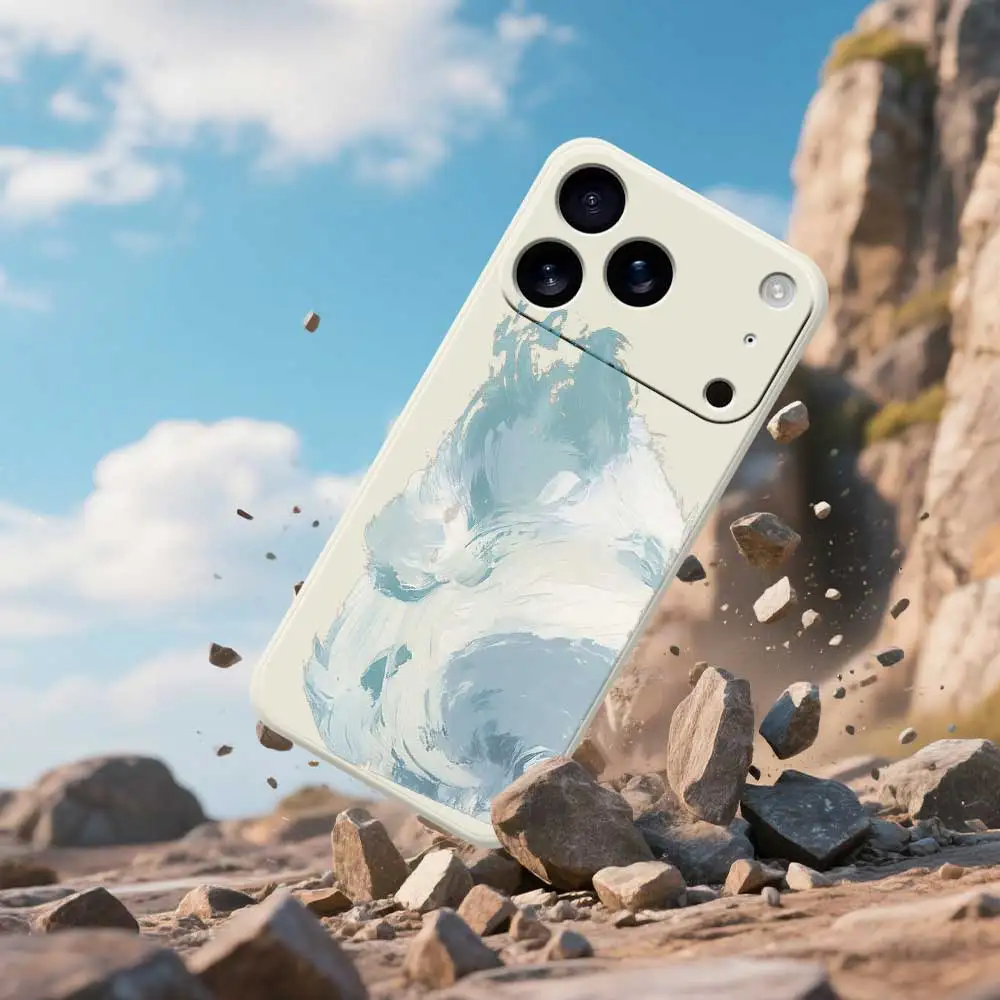 حافظة هاتف على الطراز الفني لهاتف آيفون 17 برو ماكس 17 Air 16 15 14 13 12 11 Pro Max XS Max 7 8 Plus 16e 16 15 Plus غطاء من البولي يوريثان Coque #2