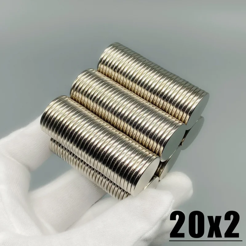 20x1mm 20x2mm 20x3mm 5/10/20/50/100Pcs Dia 20 Round Strong N35 Neodymium Magnetic Steel Magnet Imanes 20*1 20*2 20*3 mm Magnet