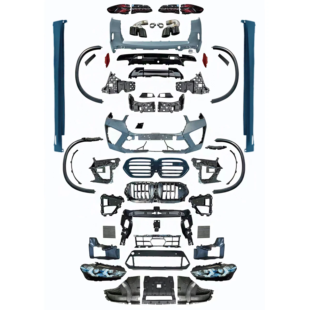 High Performance Car Parts Bumpers Body Kit for X5 G05 2019-2022 Upgrade to 2024 F95 LCI X5M Model