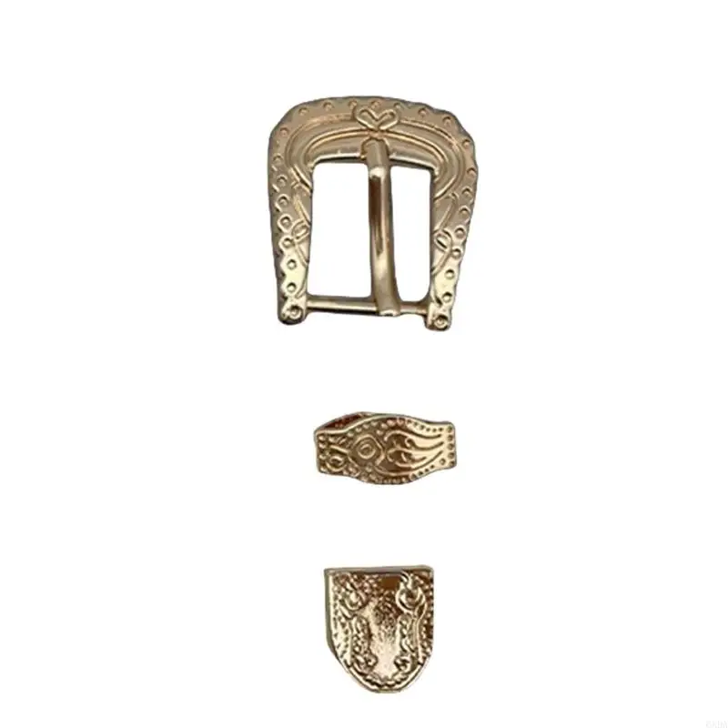 Trendsetting Belt Buckle Hipsters Metal Leather Craft Replacement Belt Buckle 6XDA