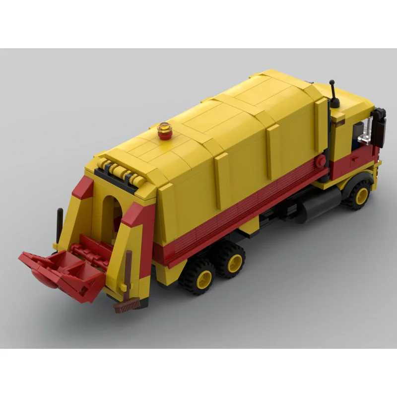 Assembly Model MOC-151206 Street Traffic Cleaning Garbage Collection Vehicle 336 Parts Adult Education Custom Toy Gift