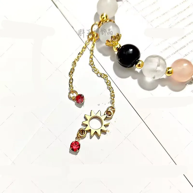 Game AUGUSTA Cosplay Bracelet Unisex Beads Chain Wuthering Waves Cosplay Bracelets Jewelry Zinc Alloy Accessories Gifts