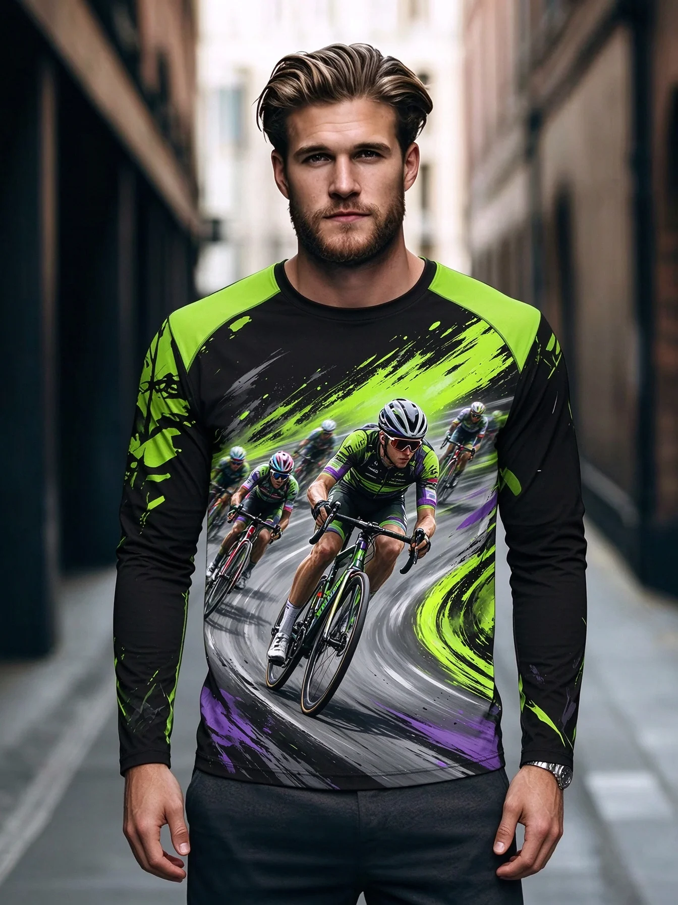 Nuevas camisetas de manga larga para hombre, ideales para ciclismo de aventura, para usar en otoño, en bicicleta de montaña y en terrenos irregulares, perfectas para entrenamientos y actividades deportivas de ocio.