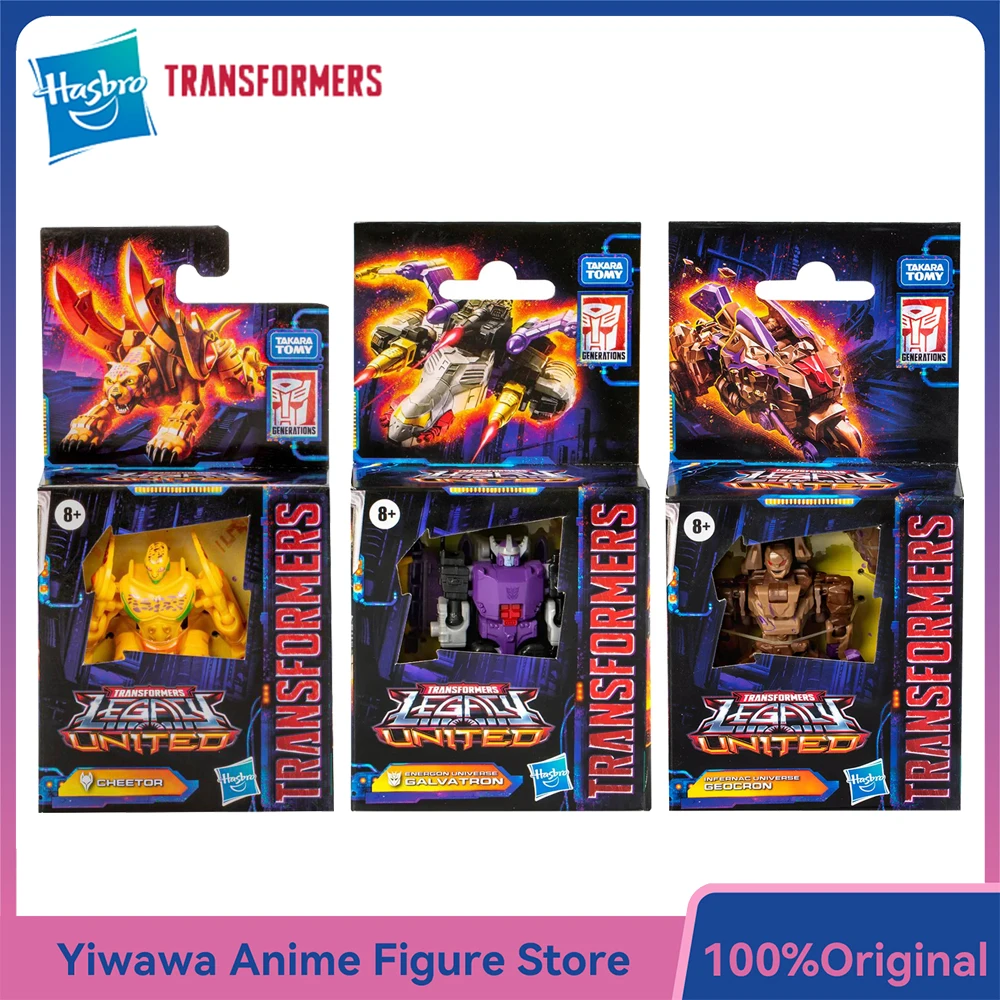 

[In-Stock] Hasbro Transformers Legacy United Geocron, Galvatron, and Cheetor 9cm Core Class Action Figure Model Ornament Toys