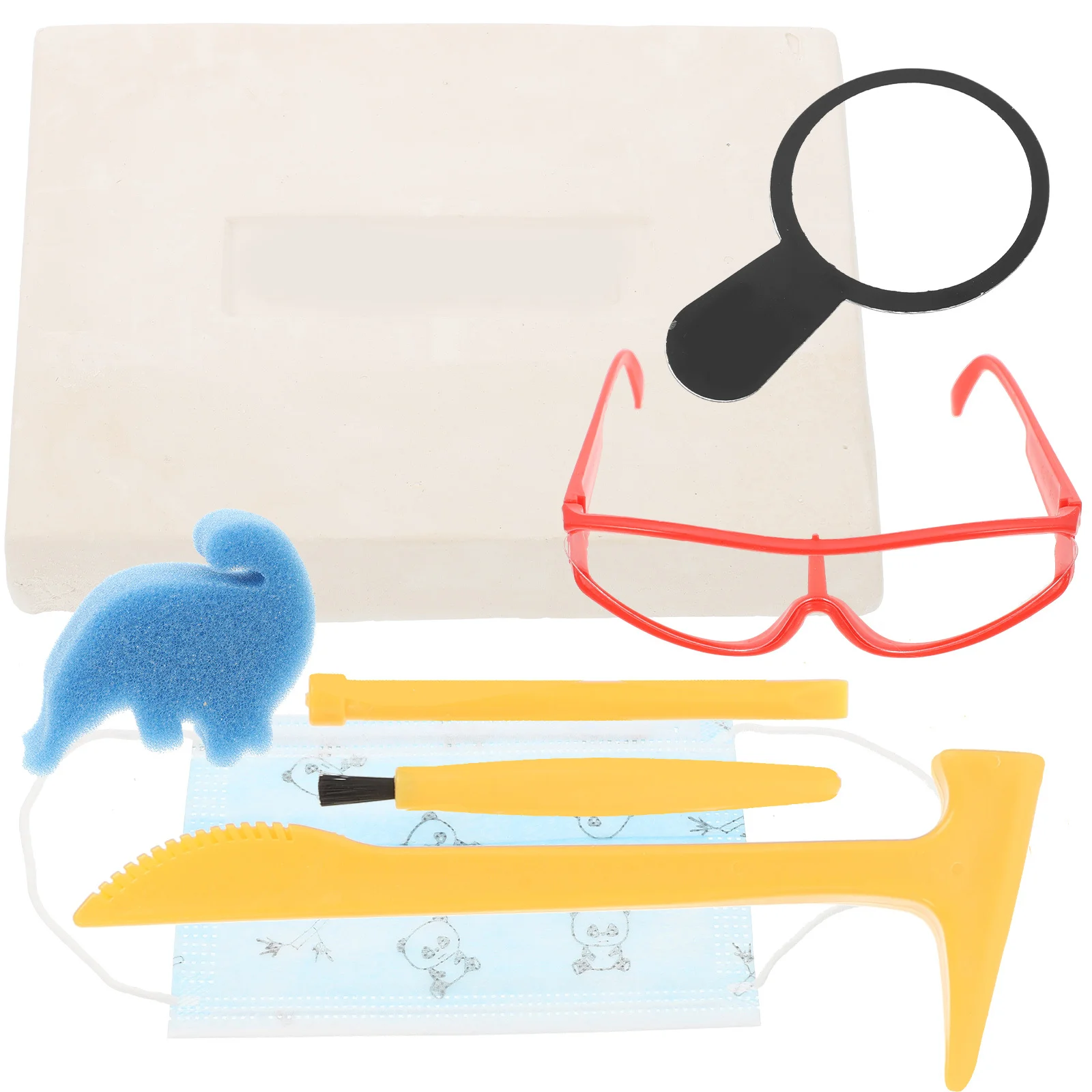 1 مجموعة ديناصور مجموعة الحفر ديناصور حفر مجموعة العلوم التعليمية تعلم كيت للأطفال لعبة الحفر #6