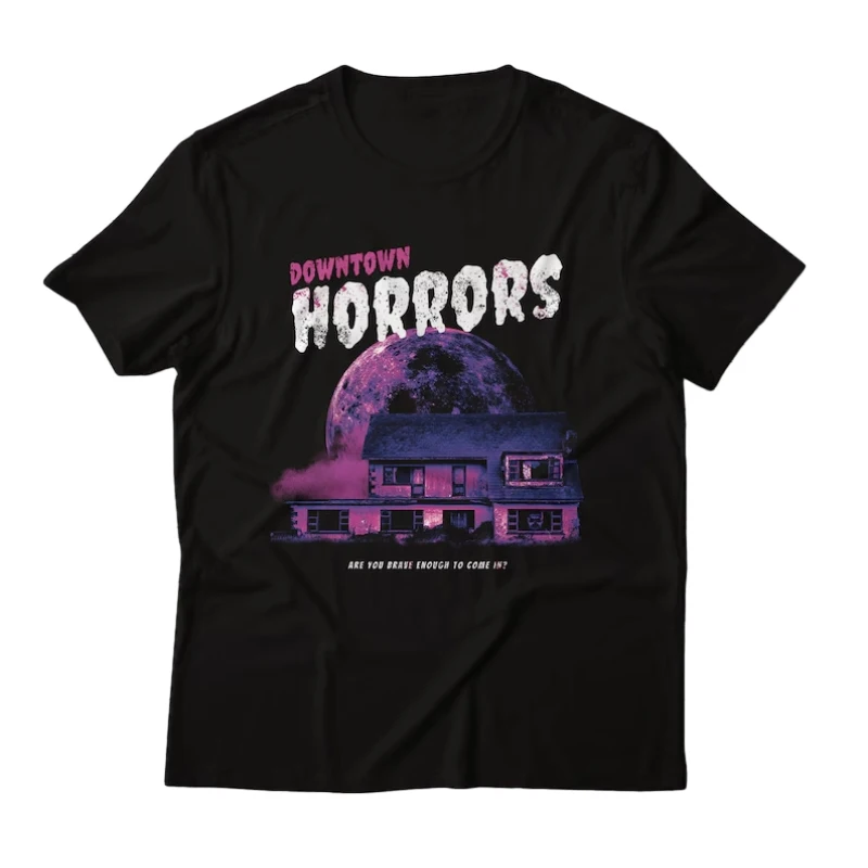 

Downtown Horror Parody Unisex T-Shirt For Fans Of Halloween Horror Movie Poltergeist Ghosts Demon Slasher Movies