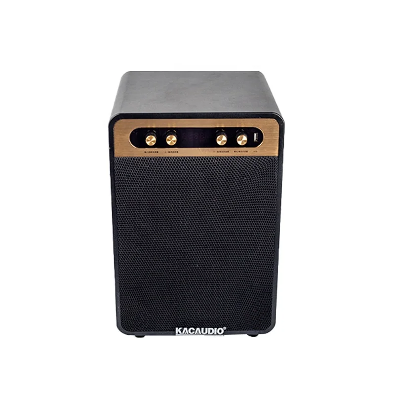 2021 Retro BT-luidspreker Oplaadbare DJ-knopknopluidsprekers met microfoon