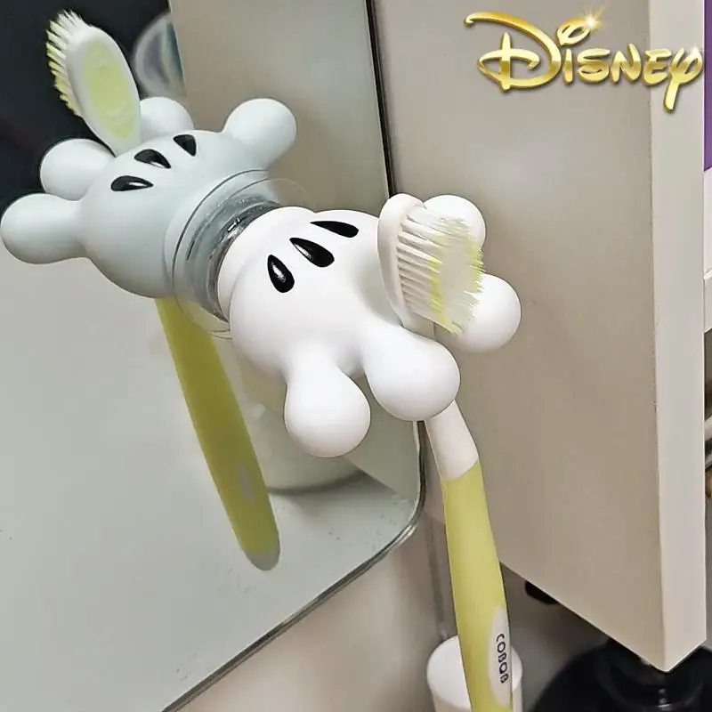 New Disney Cute Mickey Mouse Toothbrush Toothpaste Storage Toothbrush Dispenser Bathroom Storage Rack Bathroom Accessories Tool