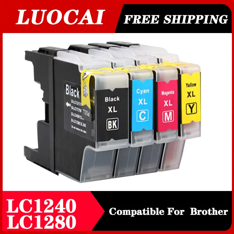 Ink cartridge Compatible Brother LC1240 LC1280 For Brother MFC J6510DW J6710 J6910DW J6710DW J430W J5910DW J625DW printer