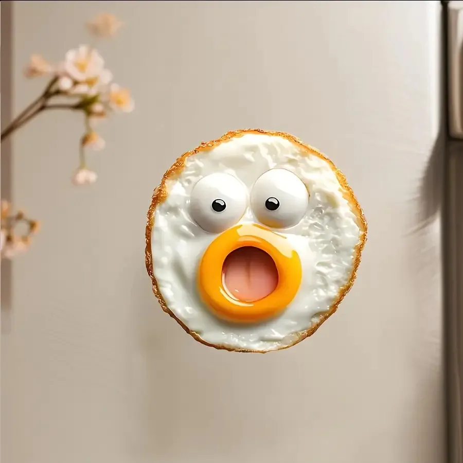 Egg-shaped Fridge Magnet - Acrylic Decoration, Suitable for Christmas, Halloween, Easter, Thanksgiving and June Celebrations