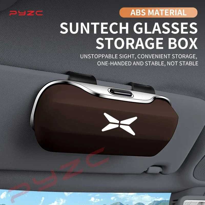 

For Xpeng G6 G9 X9 G3i P7 P7i V2l G3 P9 P5 P6 X2 N5 F30 H9 Accessories Car Visor Sunglasses Glasses Case Glasses Holder Clip Box