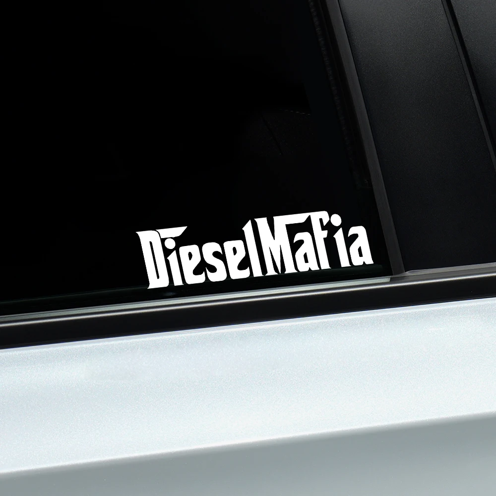12X3CM Diesel Mafia Stickers DIY Vinyl Decals Decor Self-adhesive Styling Accessories For Car Body Windows Motorcycle Truck Bike