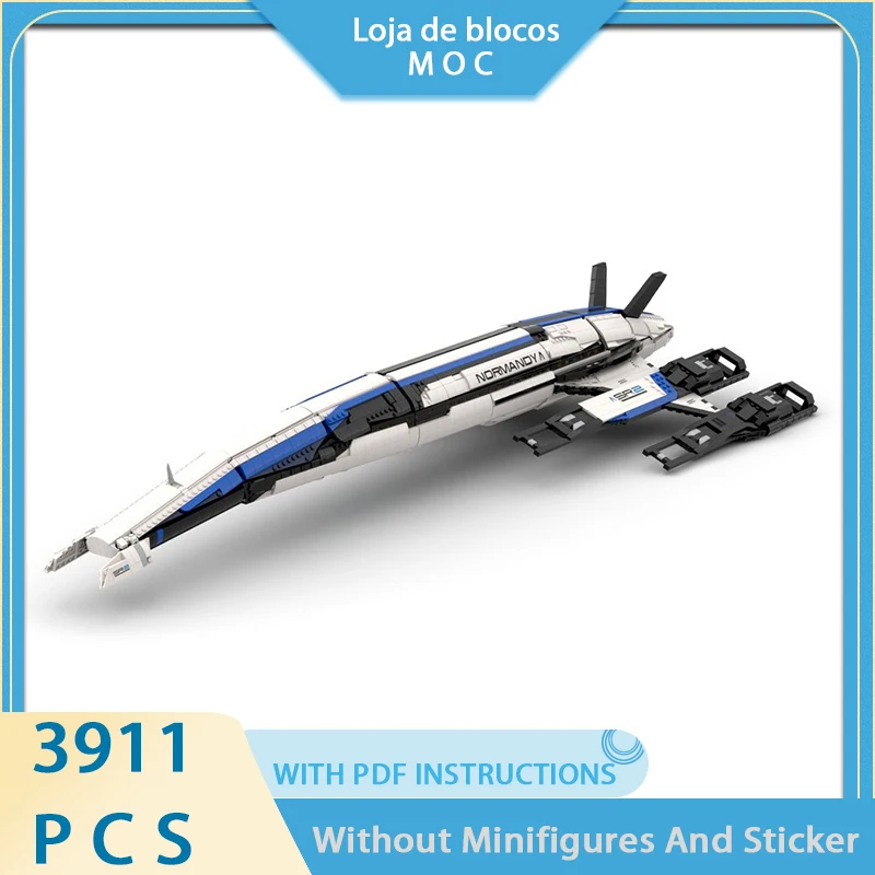 

Exquisite new product MOC building block space game model Normandy SR-2 technology modular children's toy DIY assembly set