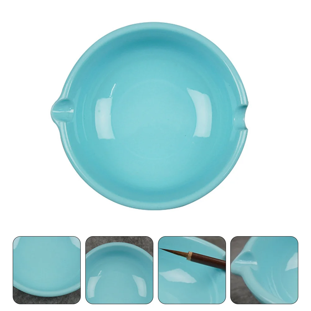 

Practical Multifunctional Ink Dish Durable Ink Plate Calligraphy Tray for Chinese Painting Drawing Inkwell Inkwell