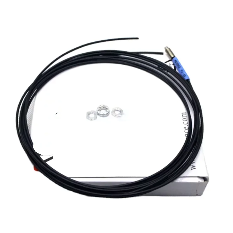 

FU-25 Fiber Optic Sensor Reflection-type Bending Radius R25mm Coaxial Detection Configuration of 2m Free Cutting FU-21X FU-33