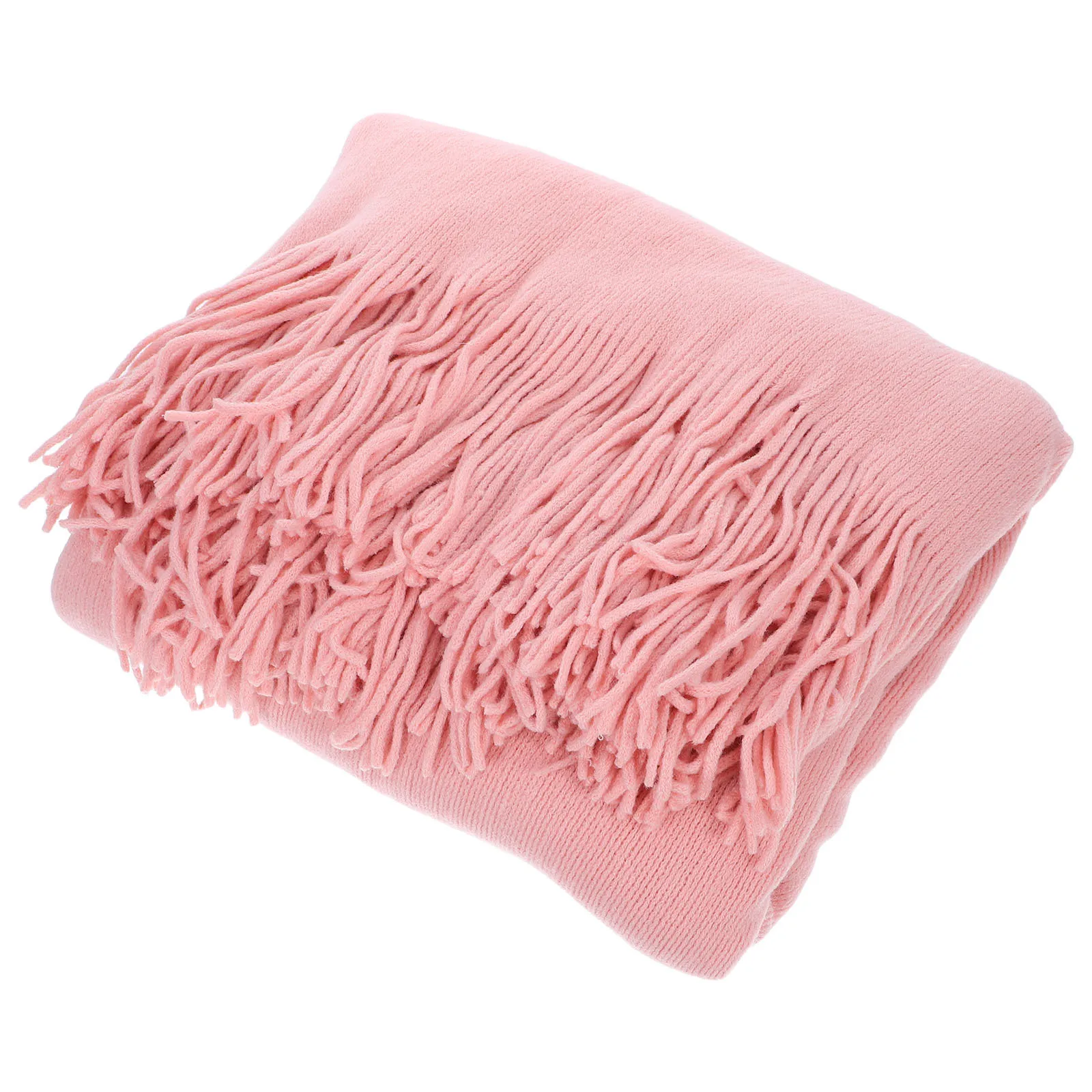 

220x127cm Bed Throw Blanket Nordic Style Knitted Sofa Cover for Home Hotel Decor Soft Warm All Season Use Stylish Solid Color