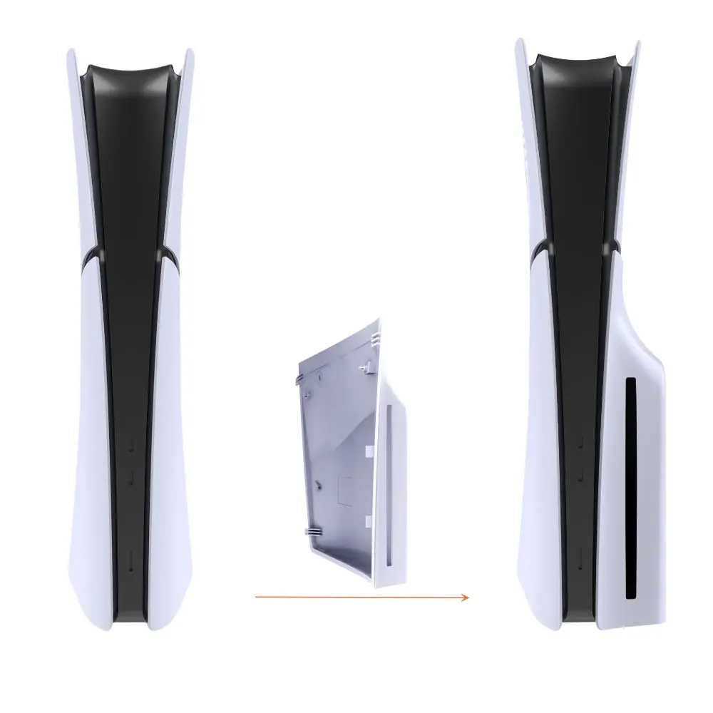 

Панели из АБС-пластика премиум-класса, белые, жесткие, сменные боковые панели, лицевая панель-крышка для PS5 Slim (дисковая и цифровая версии)