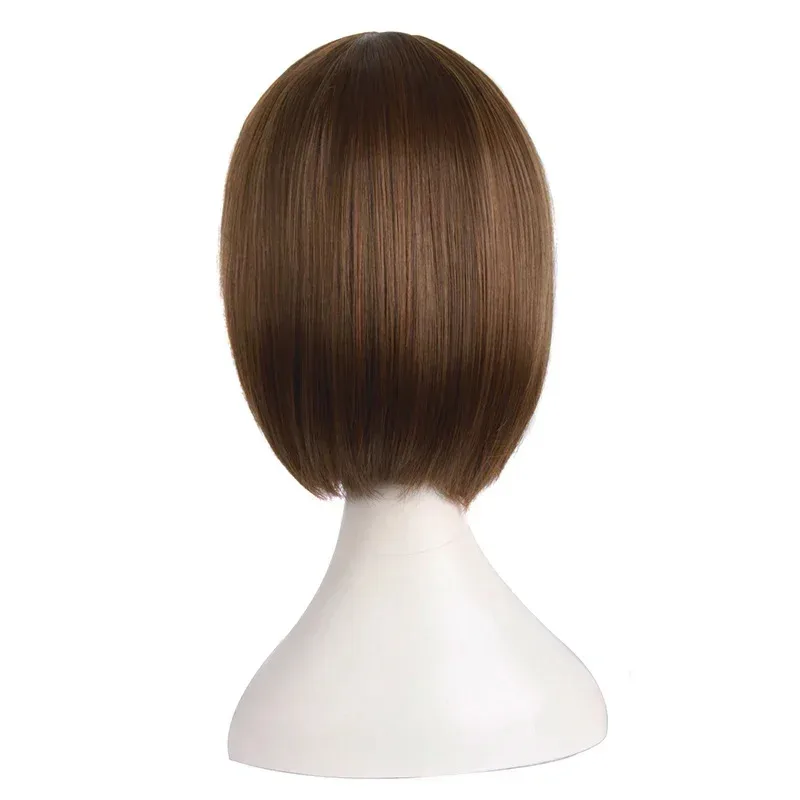 TEK KEN 6 안나 윌리엄스 합성 가발, 코스프레 의상 가발, 모자, 짧은 갈색 머리