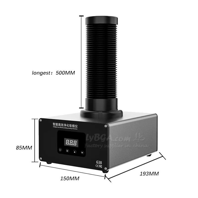 LY-TBK-638 Mini Wydajny Oczyszczacz Dymu Instrument do Oczyszczania Dymu Spowodowanego Spawaniem Dostosowany Oczyszczacz Dymu Spowodowanego Lutowaniem Absorber Dymu Ekstraktor Dymu ESD