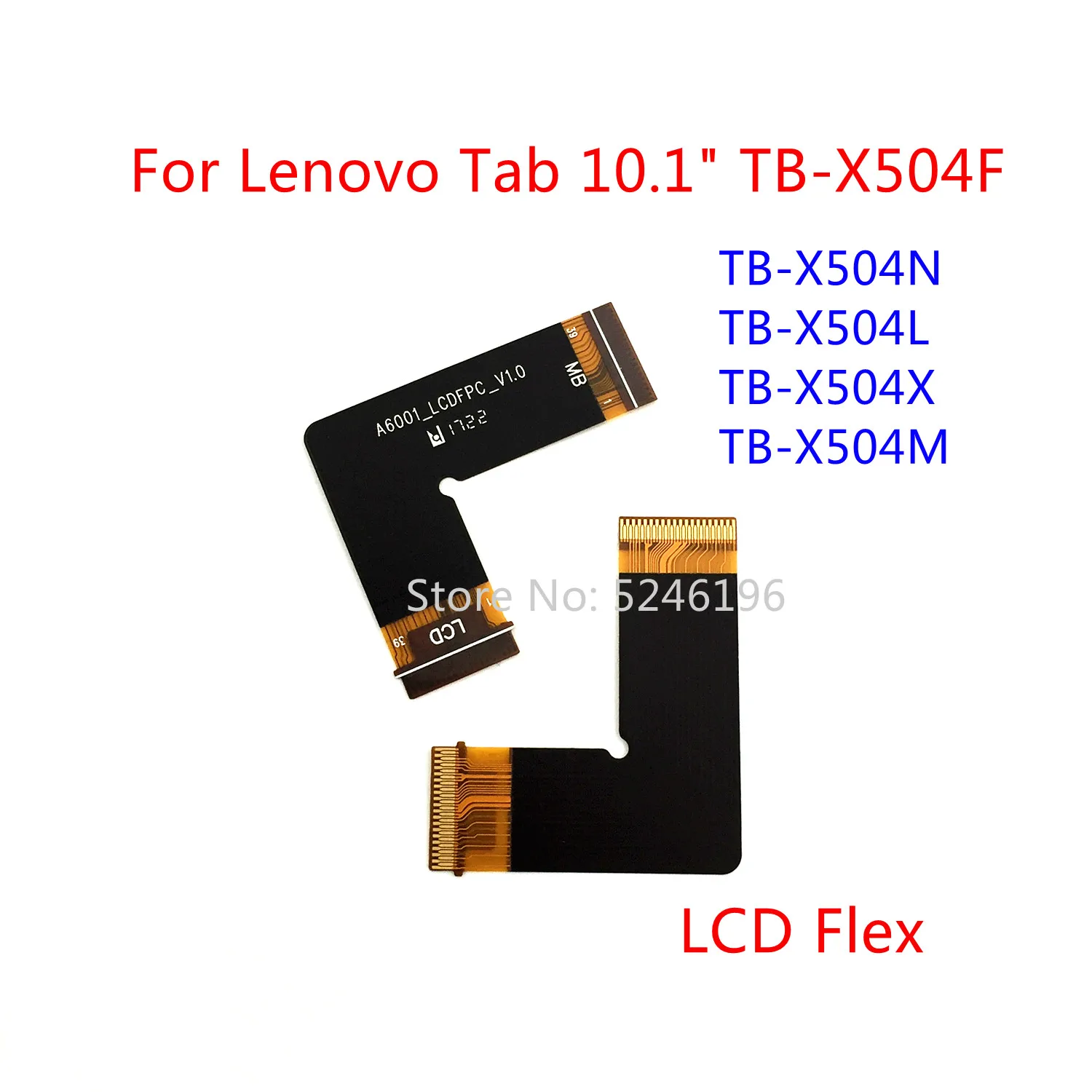 

1 шт., гибкий кабель ЖК-дисплея для подключения материнской платы для Lenovo Tab 10,1 дюйма TB-X504F TB-X504N TB-X504L TB-X504M, запасная часть.