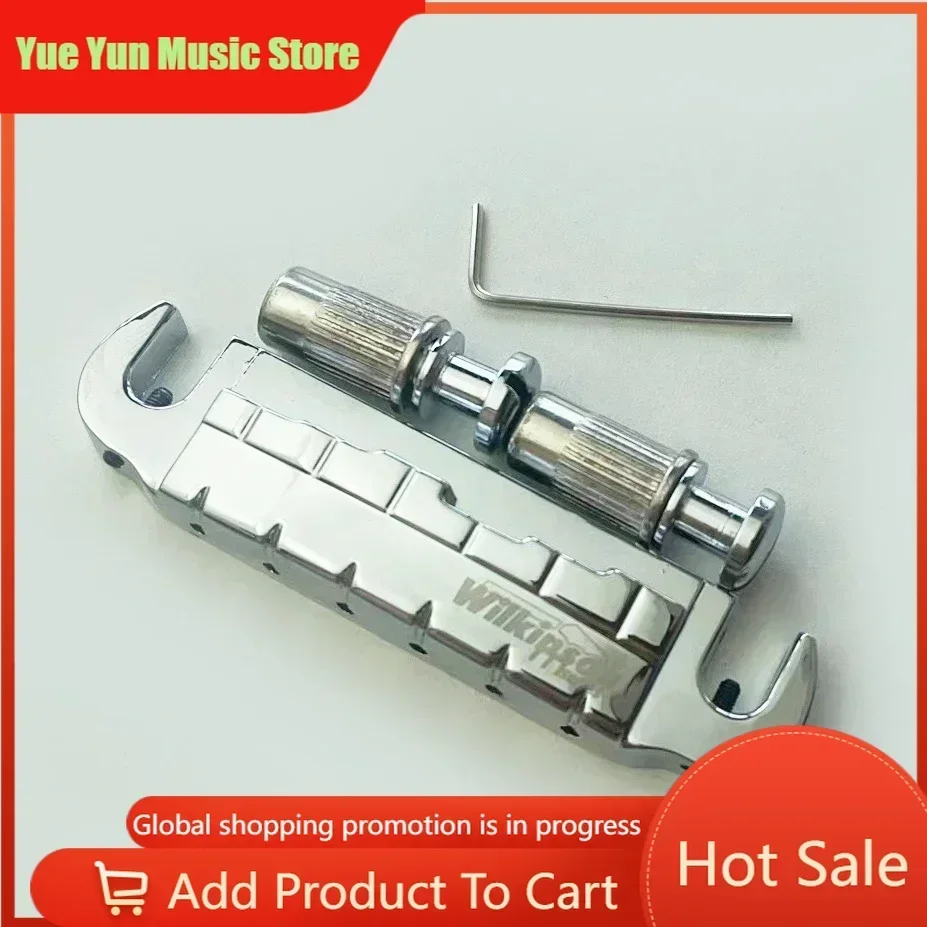 Top Selling Wilkinson WOGT2 Adjustable Wraparound Electric Guitar Bridge Tailpiece For LP-Style Electric Guitar
