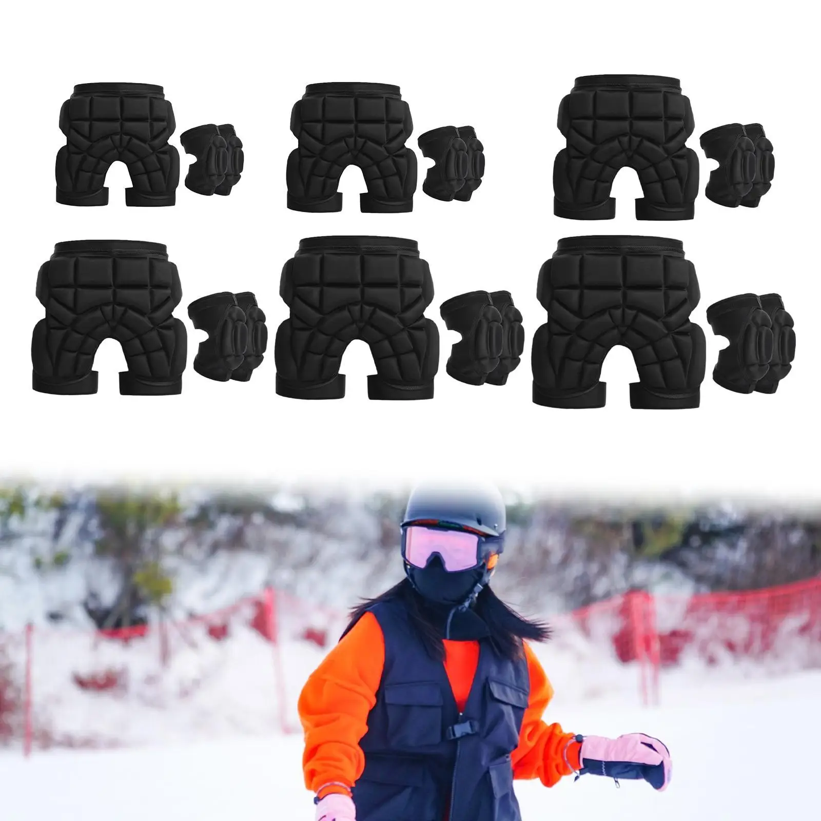Padded Shorts EVA Children Hip Protection Pad for Skiing Scooter Climbing
