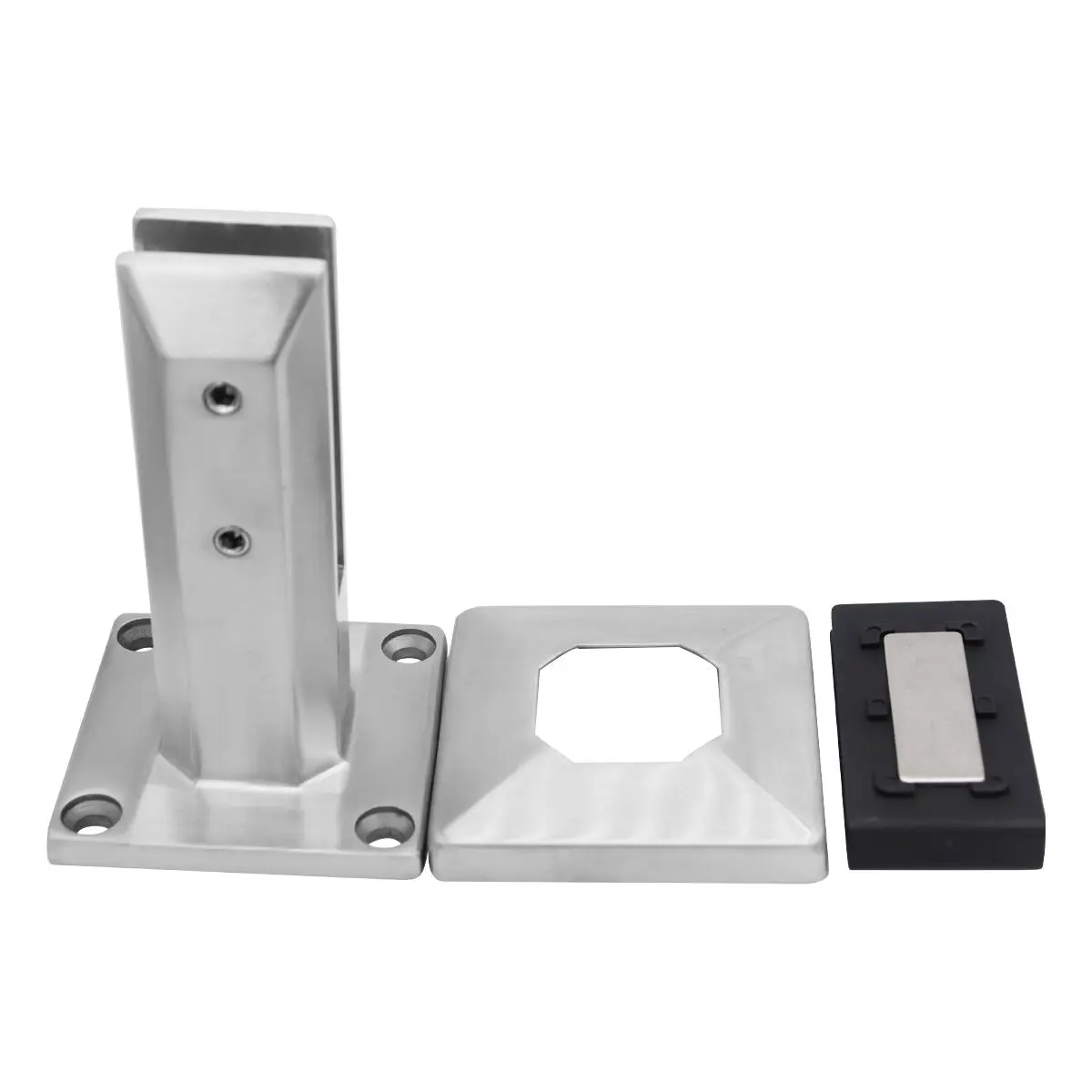 Factory Direct Stainless Steel Matt Black Glass Spigot for Glass Pool Fencing Glass Handrail Railings