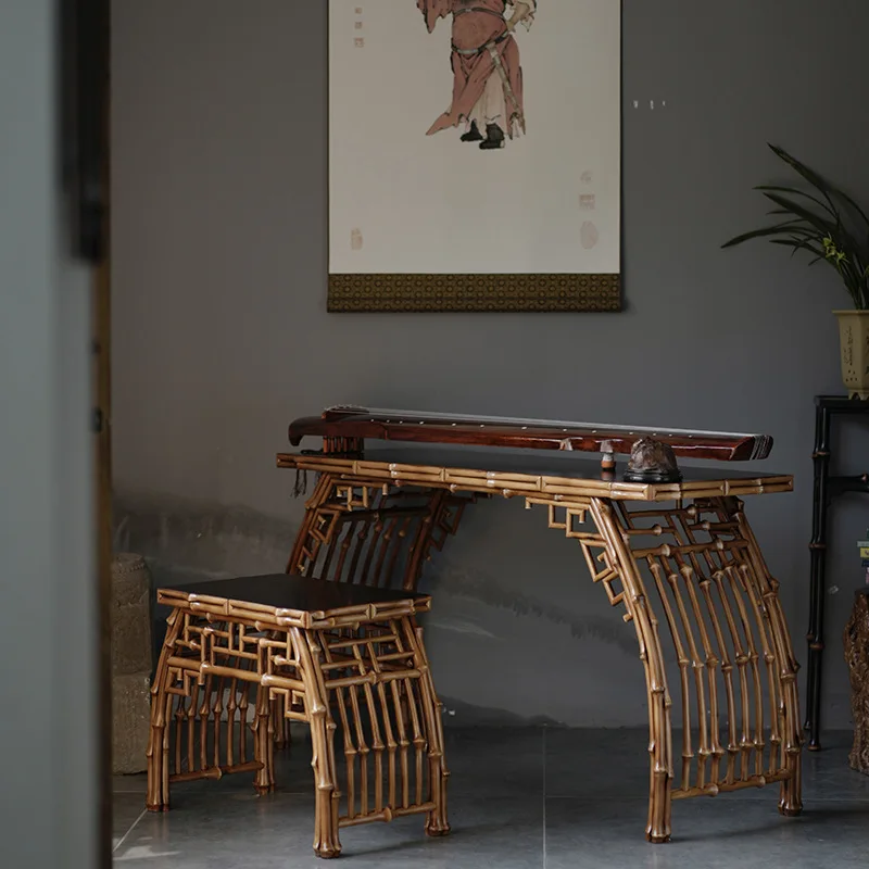 Classical piano table, calligraphy table, antique tea table and chair set