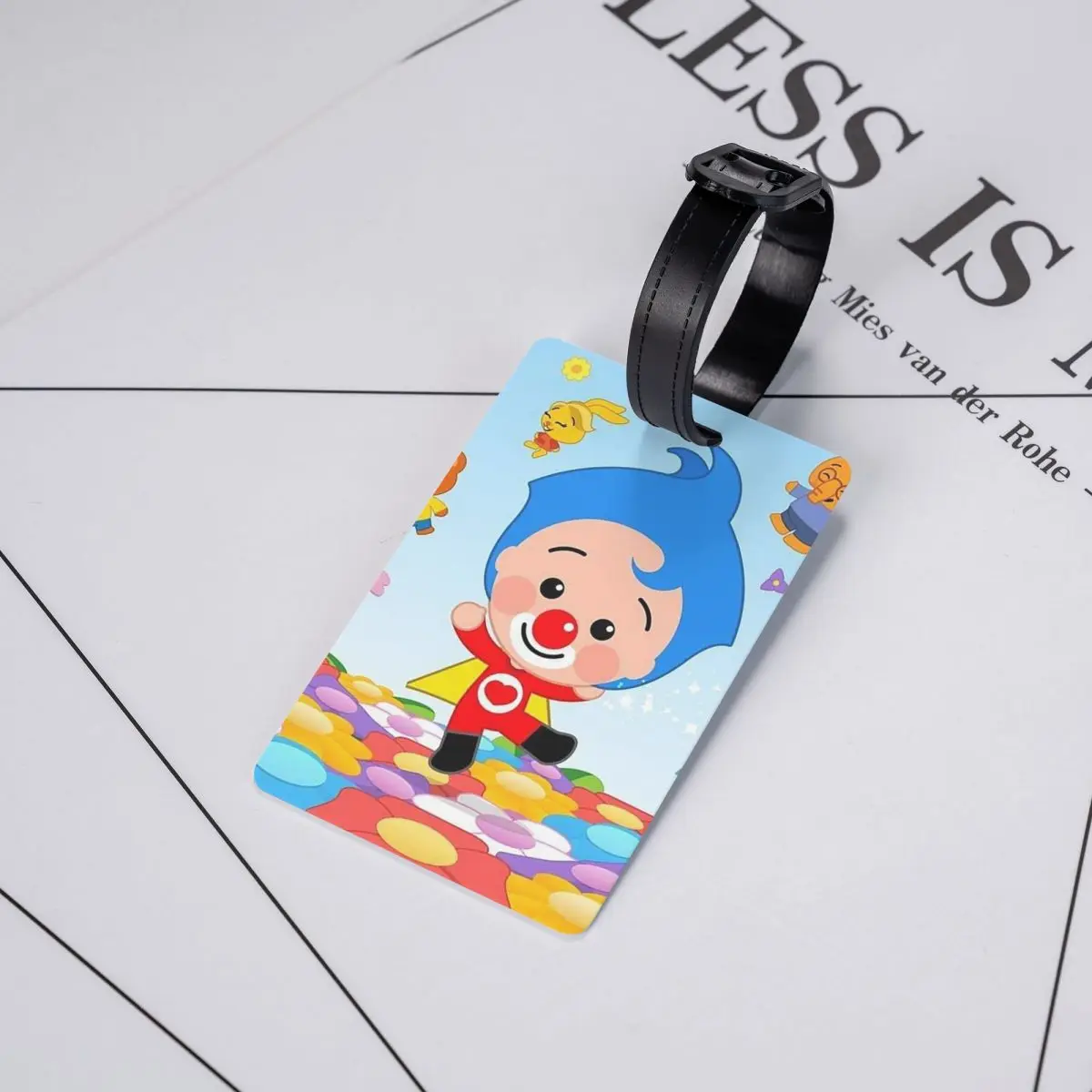 

Clown Plims Luggage Tags Suitcase Accessories Travel Baggage Boarding Tag Label Holder ID Name Address