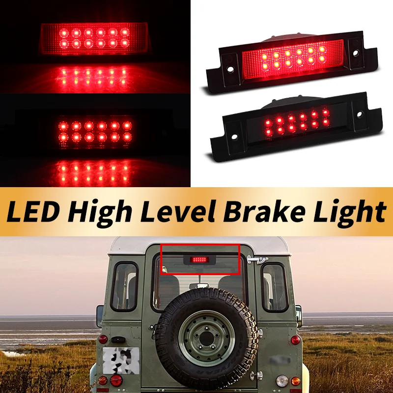 1PC LED High Mount 3rd Brake Light Canbus For Land Rover Defender All Models 90/110/130 1990-2016 Discovery 94-04 Car Accessory