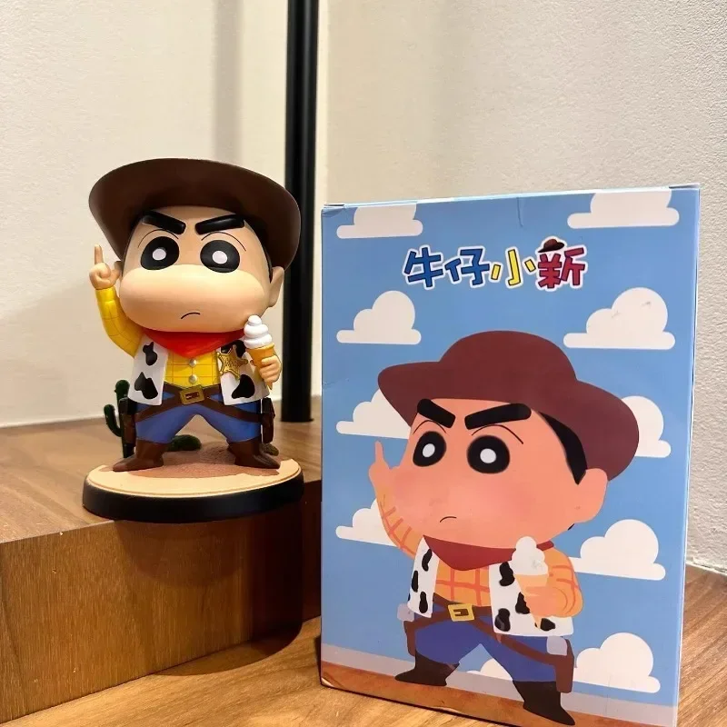 

MINISO Cowboy Dick Crayon Shin chan Assistant Doll Car Interior Decoration Ornament Handmade Collection Gift