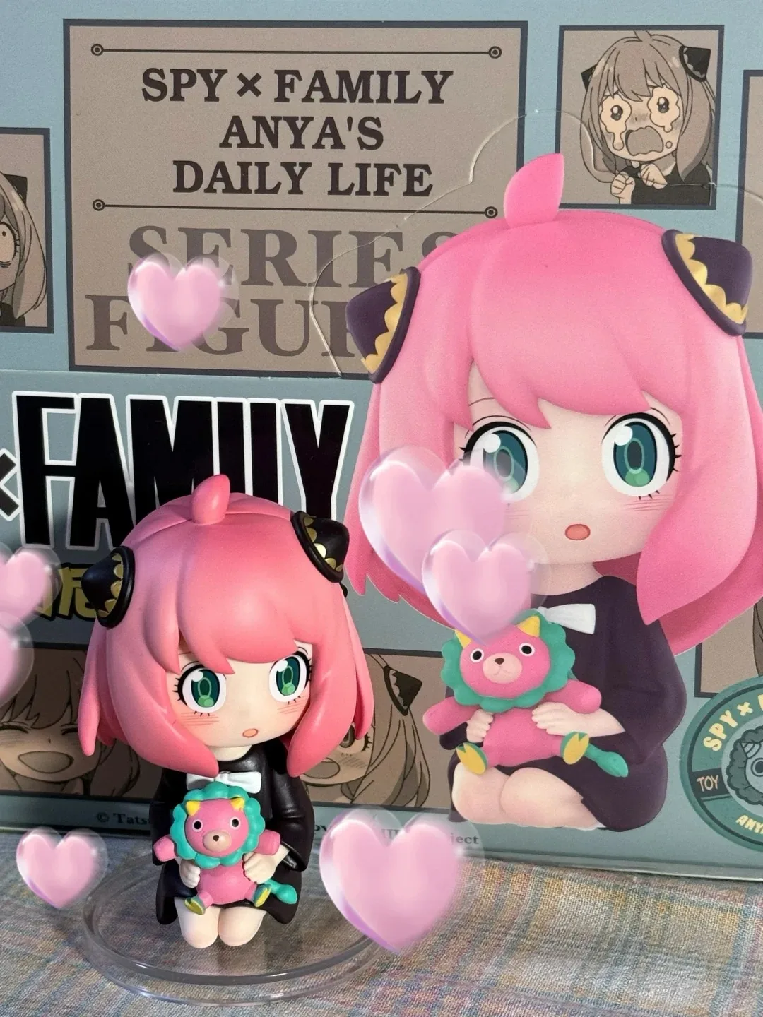 Genuino Pop Mart Spy X Famiglia Anya'S Daily Life Series Blind Box Edition Pvc Anime Figurie Espressioni iconiche Desktop Decor Regalo