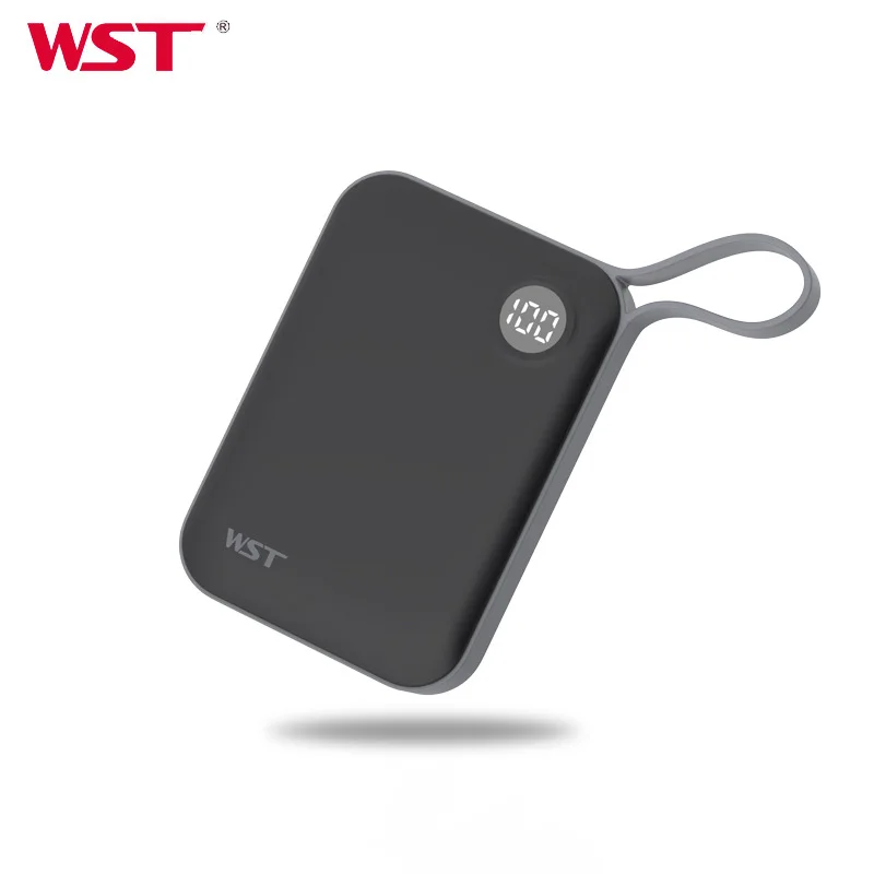 WST Mini Charger Portable Ultrathin Mobile Phone Mobile Power Idea 10000 mA