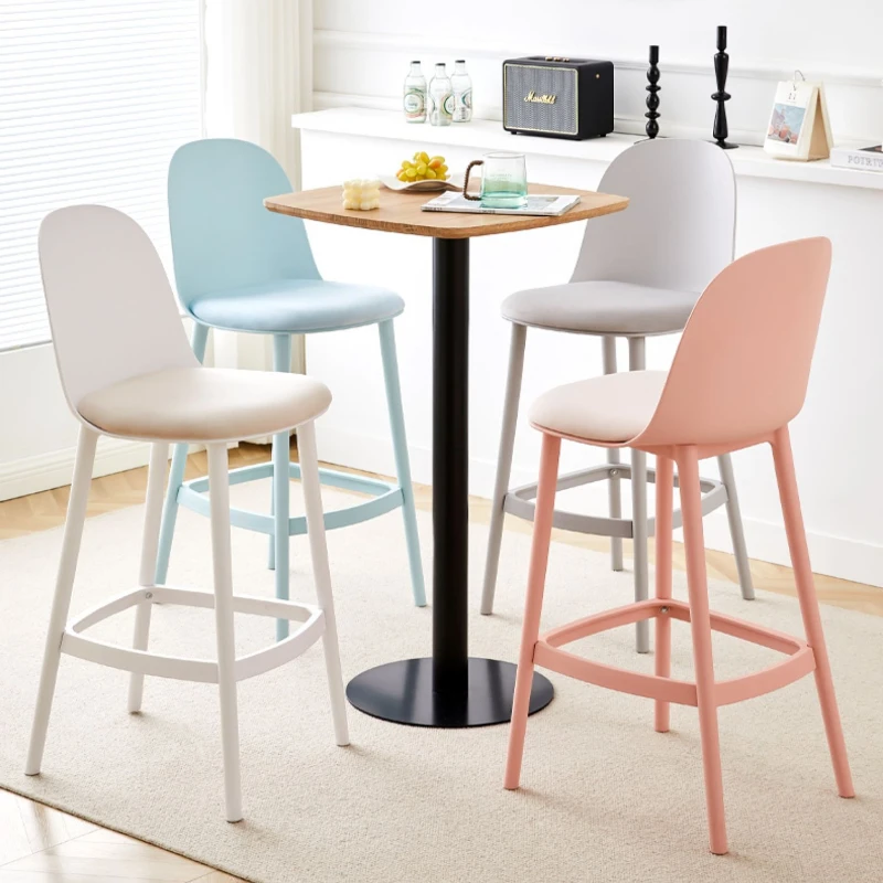 

Kitchen Manicure Bar Chair Dining Nordic Island Counter Bar Stool Design Dinning Tabourets De Bar Sillas Furniture HD50BY