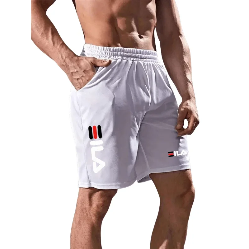 2024 Summer New Sports Fitness Shorts Men\'s Basketball Game Training Running Casual Loose Quick-Drying Five-Point Pants