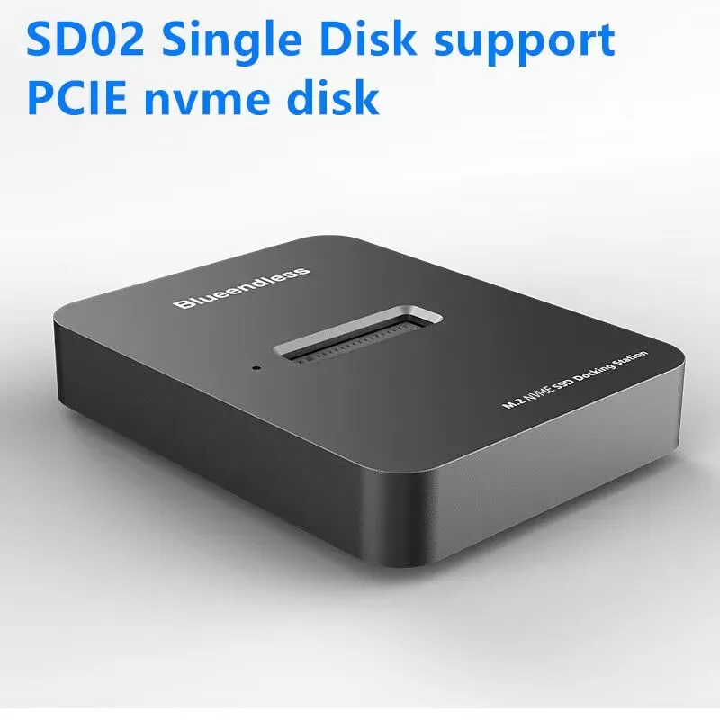 Blueendless m2 nvme dockingstation M sleutel usb m2 USB C SSD behuizing NVME en NGFF hdd SSD dockingstation Solid