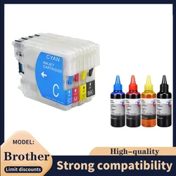 LC61 LC38 LC985 LC39 LC67 LC1100 LC980 Refillable ink Cartridge for Brother DCP-J140W MFC-J265W J410 J415W J220 printer