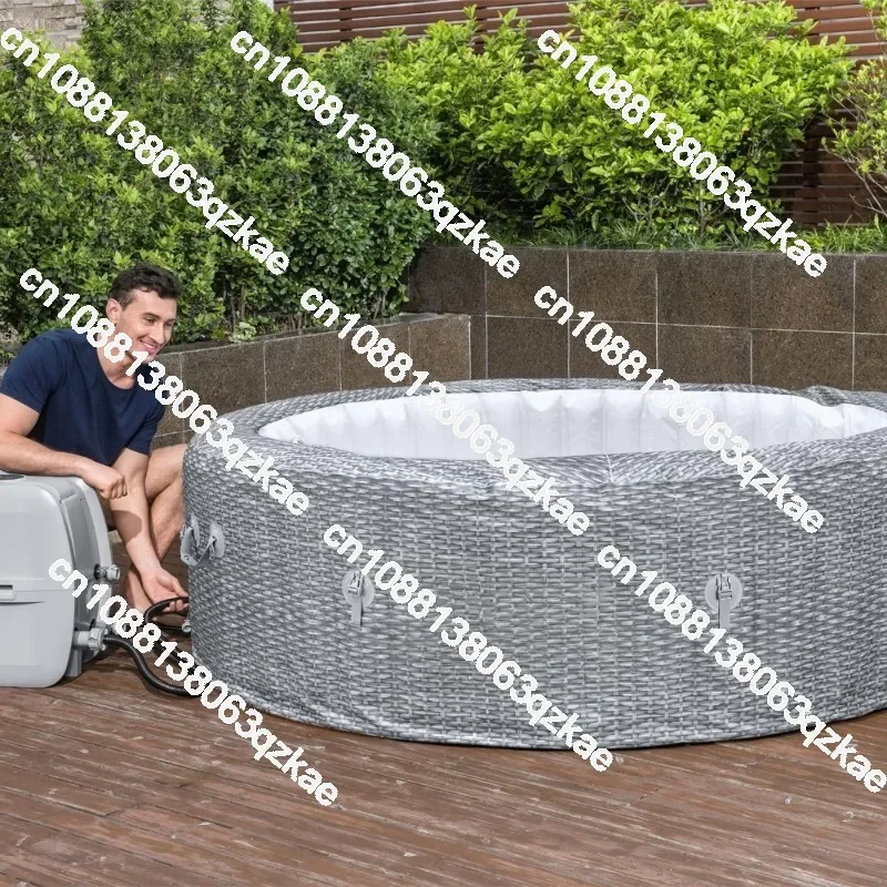 

Inflatable Swimming Pool, Large Adult Outdoor Inflatable Heated Bathtub, Massage, Family Swimming Pool