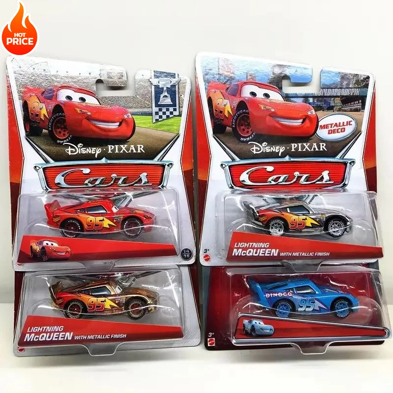 

Disney Original Pixar Cars Diecast Model Lightning McQueen & Mater Alloy Toy Car, Birthday & Collection Gift for Boys