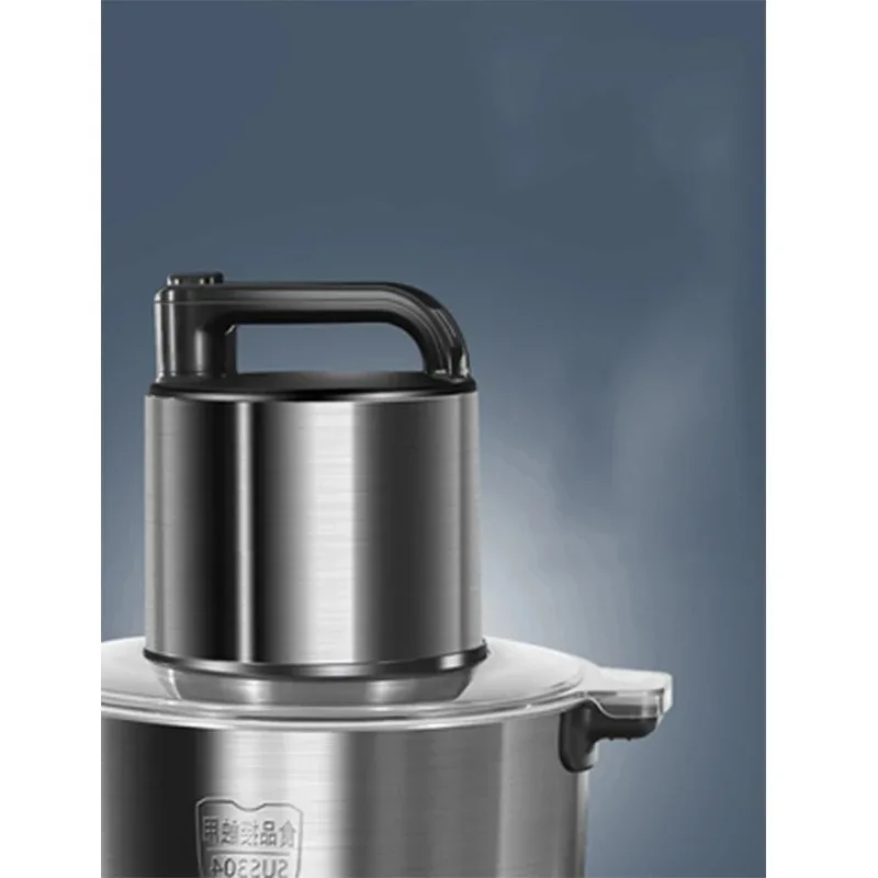Stainless Steel 10L Electric Chopper Meat Grinders 1500W Food Processor Blender Kitchen Vegetable Chopper Meat Slicer Machines
