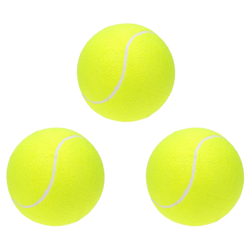 B93B-3 Stück 9,5 Zoll übergroßer Riesen-Tennisball für Kinder und Erwachsene, Haustierspaß