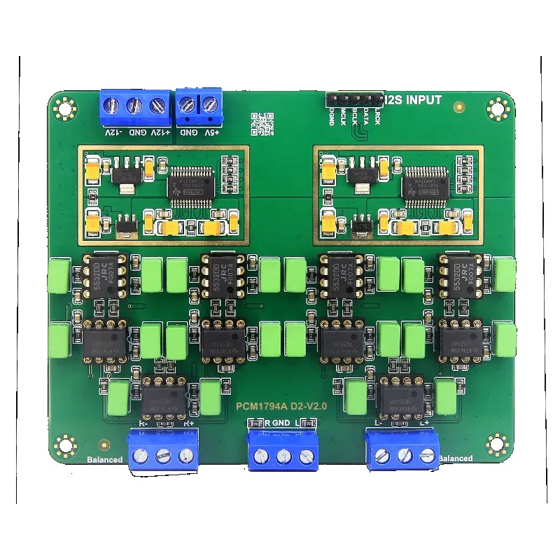 Royi Store Y3 Parallel Dual PCM1794A DAC Decode Board Gold Plated PCB HiFi Audio 24Bit 192KHz Balanced Output Sound Card