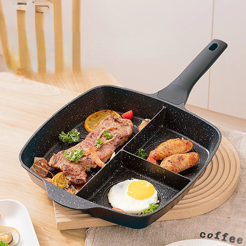 3-in-1 non stick frying pan crepe maker pan cooking wok pot korean cookware breakfast egg pan skillet kitchen utensils