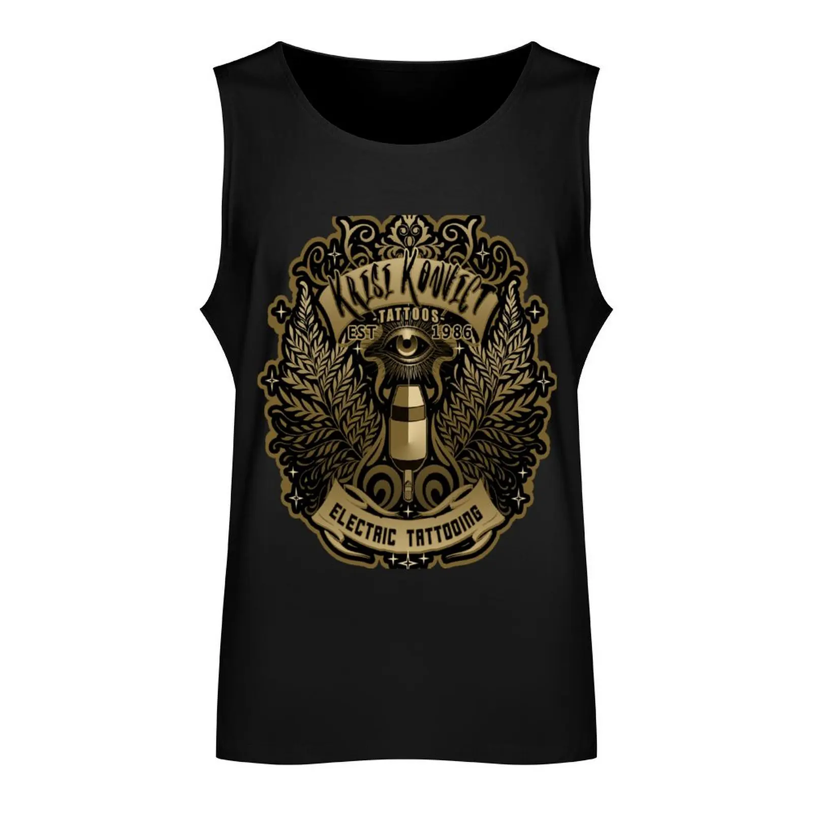 Krisi Konvict Tattoos -Tall Tank Top T-shirt man Male clothes clothes for men summer