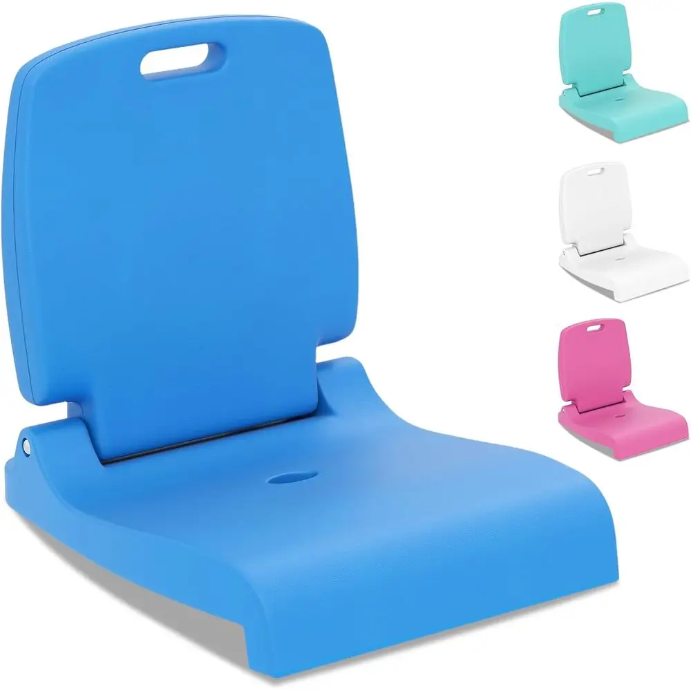 

Портативное складное сиденье для бассейна с поддержкой для спины и ручками, идеально подходит для активного отдыха, кемпинга, стадионов, рыбалки, пляжа (синий, 1 шт.)