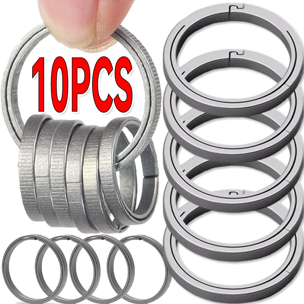 1/10 stücke Titan Legierung Schlüssel Ringe Schnalle Anhänger Super Licht Mann Auto Schlüsselbund für Männliche Kreativität Geschenk Keyfobs Handwerk schlüssel Ring